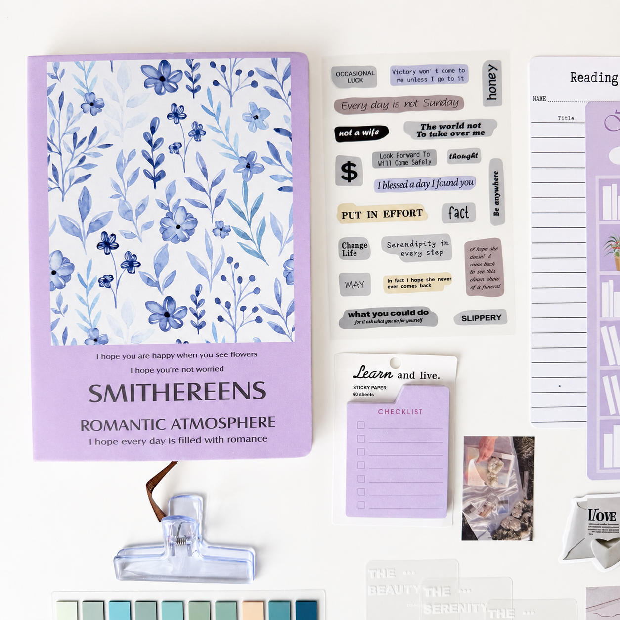 Violet Bloom  Box — Grow a Quieter Mind, One Page at a Time